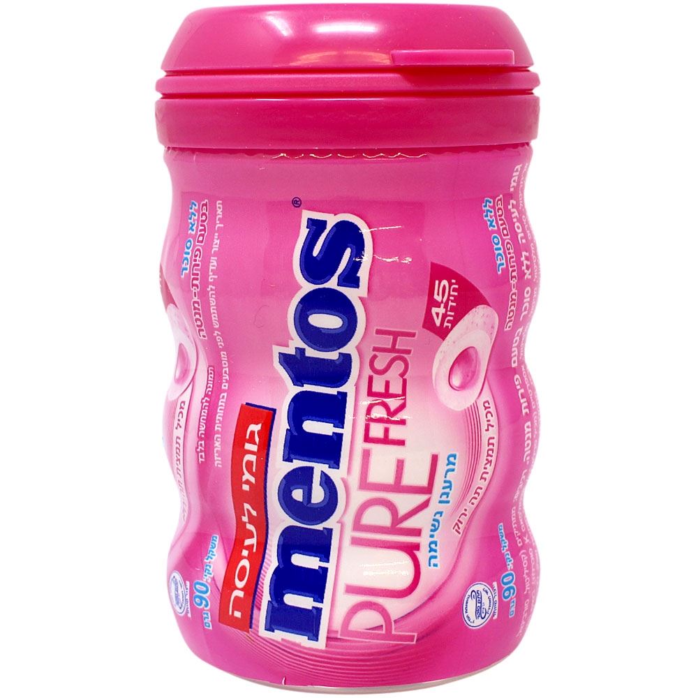 Mentos Gomme Pur Frais (Menthe Fruits) / Mentos Pure Fresh Gum (Fruit Mint)