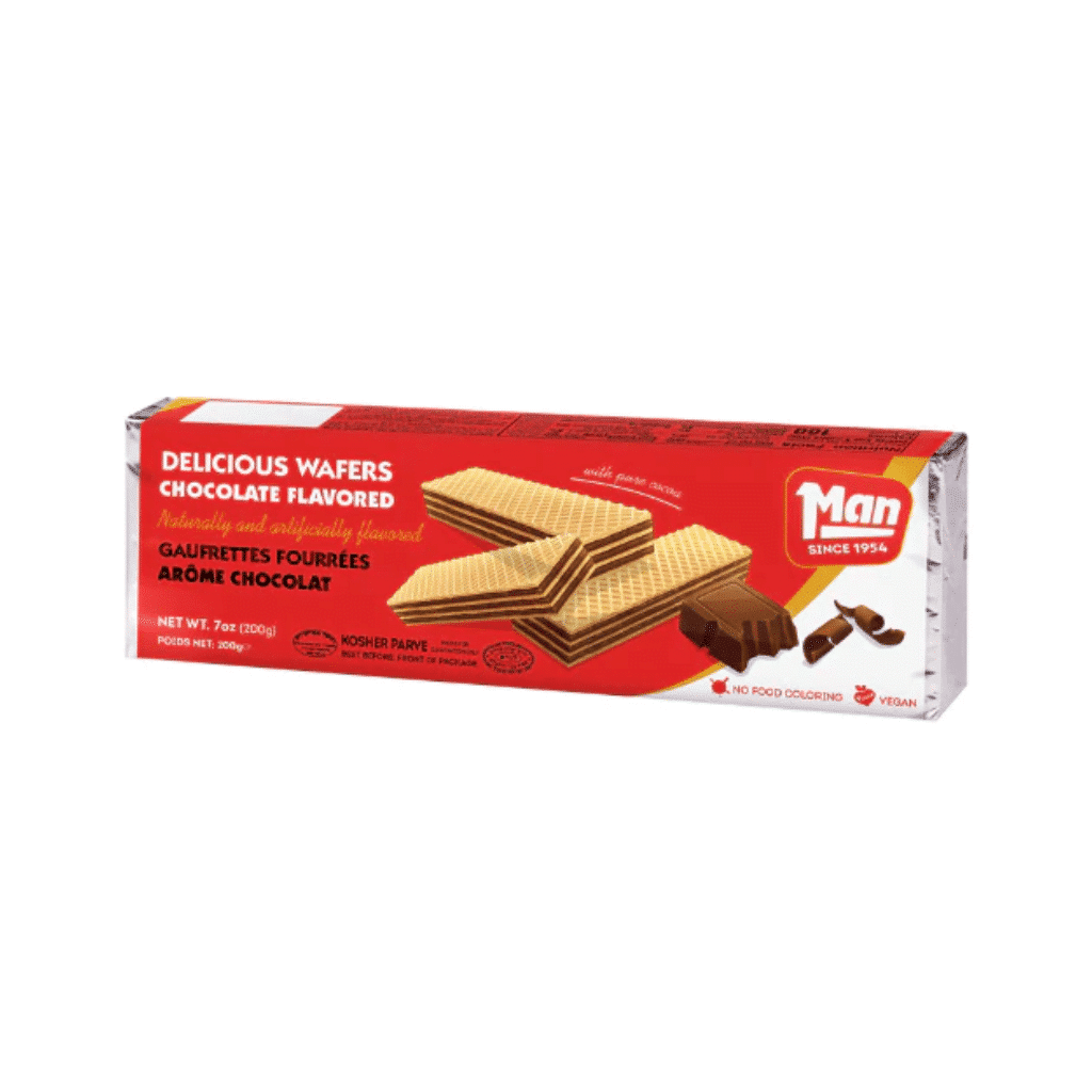 Chocolate Flavored Wafers / Man Cocoa Wafers 7 Oz