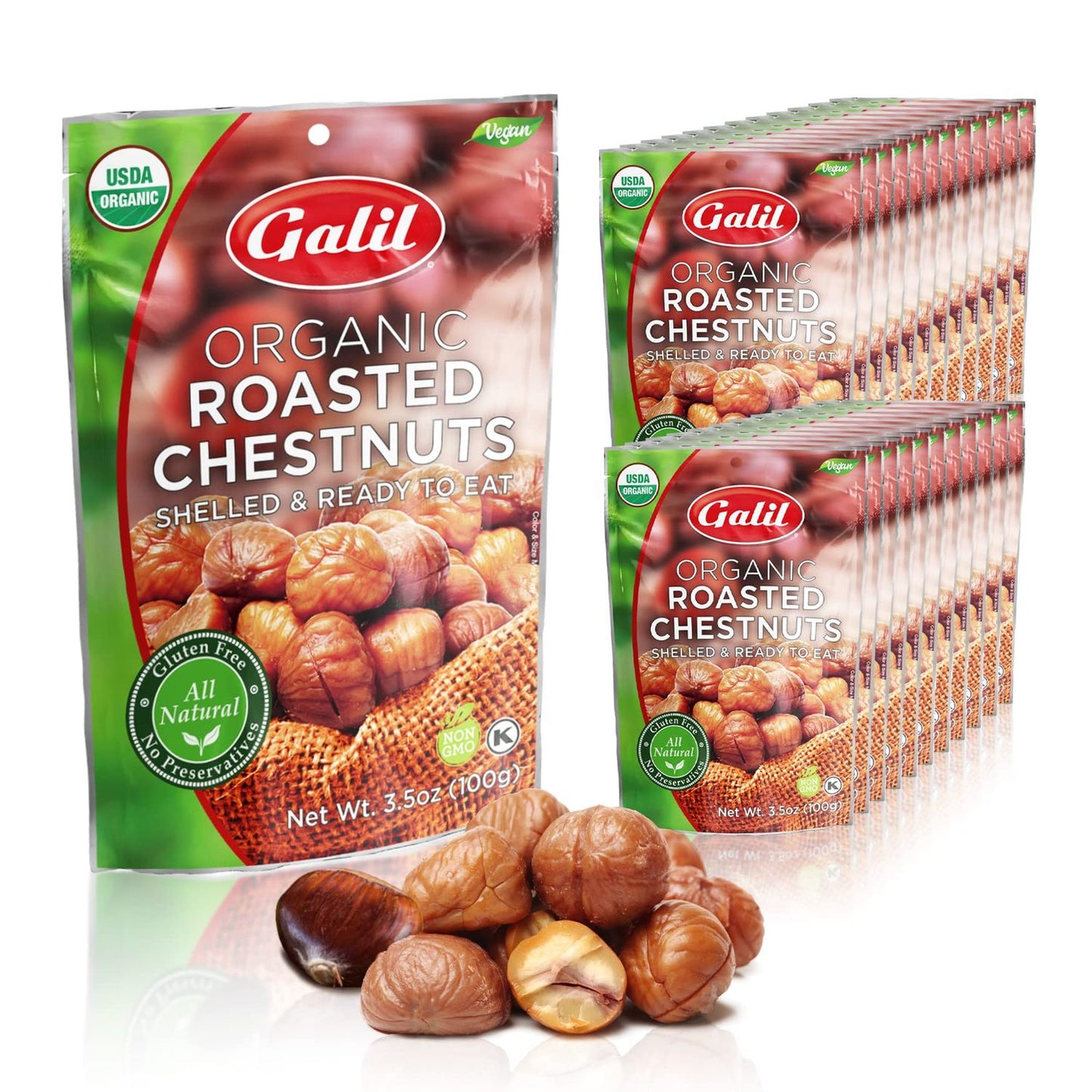 Galil Chataignes Grillees Biologique / Galil Organic Roasted Chestnuts