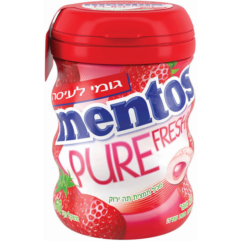 Mentos Gomme Pur Frais (Fraise) / Mentos Pure Fresh Gum (Strawberry)