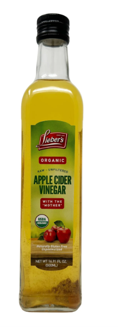 Lieber's Organic Apple Cider Vinegar / Vinaigre de cidre de pomme biologique