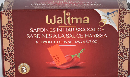 Walima® Sardine avec Harissa / Walima® Sardines with Harissa