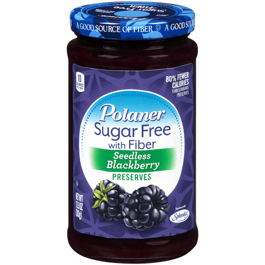 Polaner® Confiture de Mûres sans Pépins (sans Sucre, avec Fibre)  / Polaner® Seedless Blackberry Preserve (Sugar Free, with Fiber)