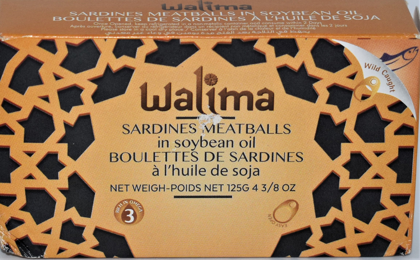 Walima® Boulettes de Sardine à l'Huile Soya / Walima® Sardine Balls in Soya Oil