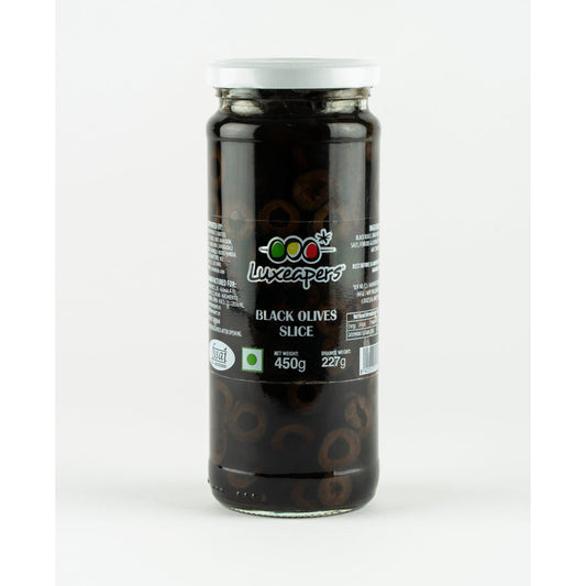 Luxeapers Black Sliced Olives (250ml)