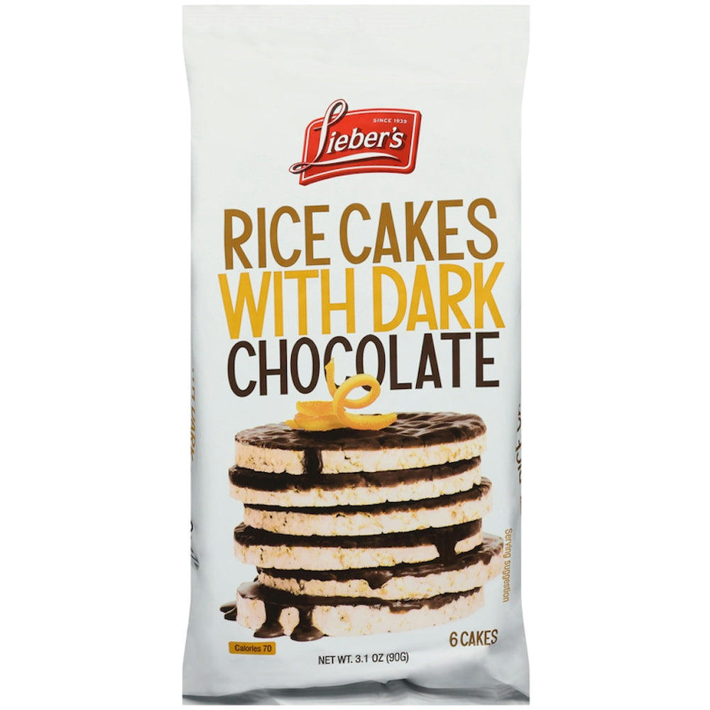 Rice Cakes With Dark Chocolate