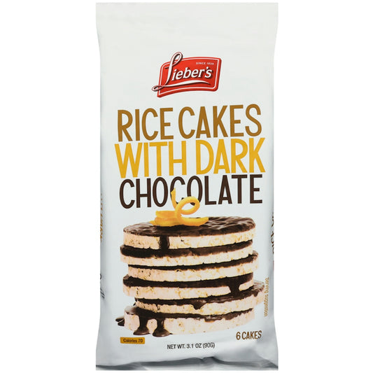 Rice Cakes With Dark Chocolate
