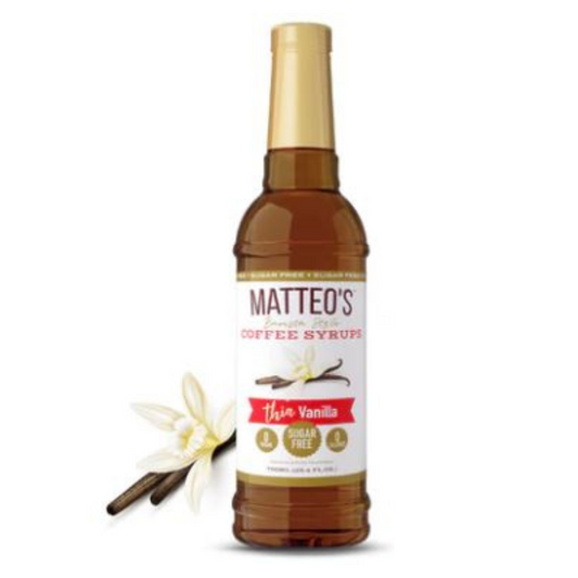 Matteo's Coffee Syrups Thin Vanilla