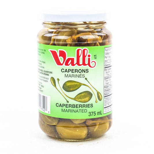 Caprons Marinés / Valli Marinated Caperberries 375 Ml