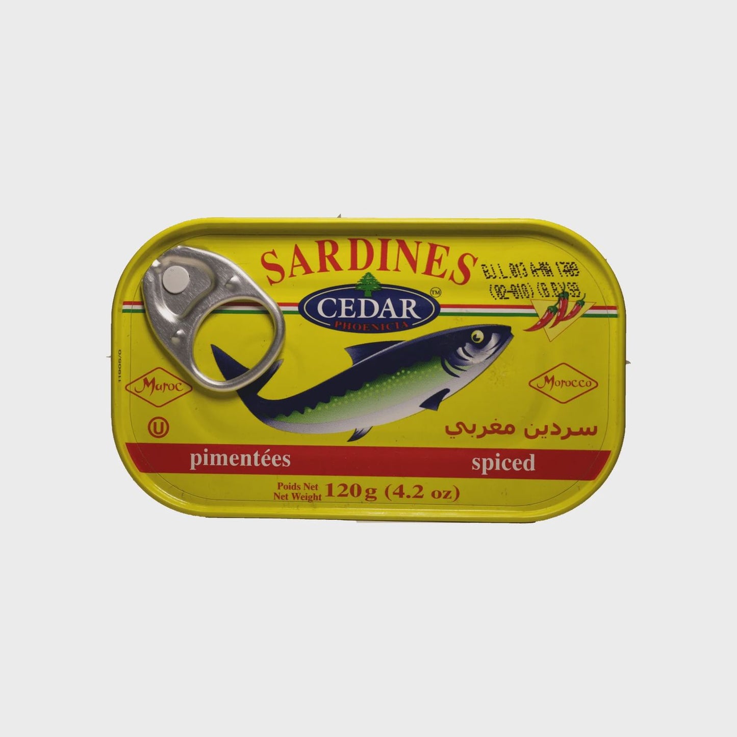 Cedar Phoenicia Sardines Pimentees / Cedar Phoenicia Spiced Sardines