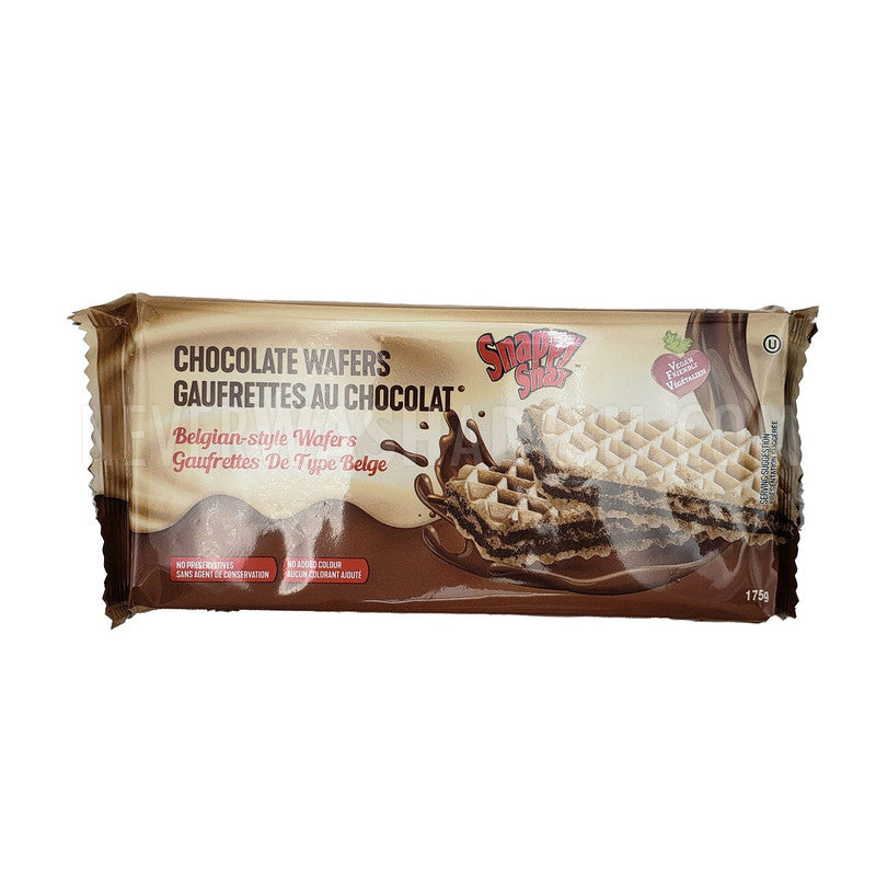 Chocolate Wafers / Snappy Snax Belgian Chocolate Wafers, 175g