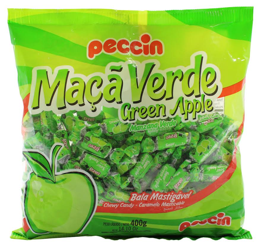 Peccin Maçâ Verde Green Apple Candy