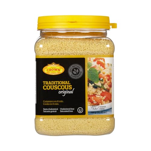 Crown Deluxe Traditional Couscous / Crown Supreme Couscous, Authentic & Traditional Couscous, Pasta & Rice Alternative, Ready In Minutes, 750g, Pack Of 1 - Nutritious & Versatile