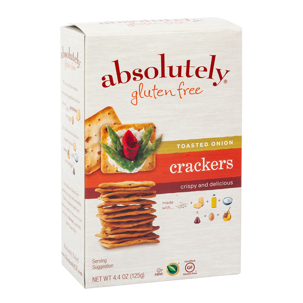 Crackers Onion / Absolutely Gluten Free Toasted Onion Crackers 125g