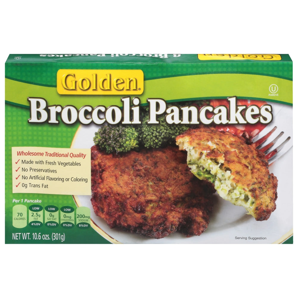 Golden Broccoli Pancakes