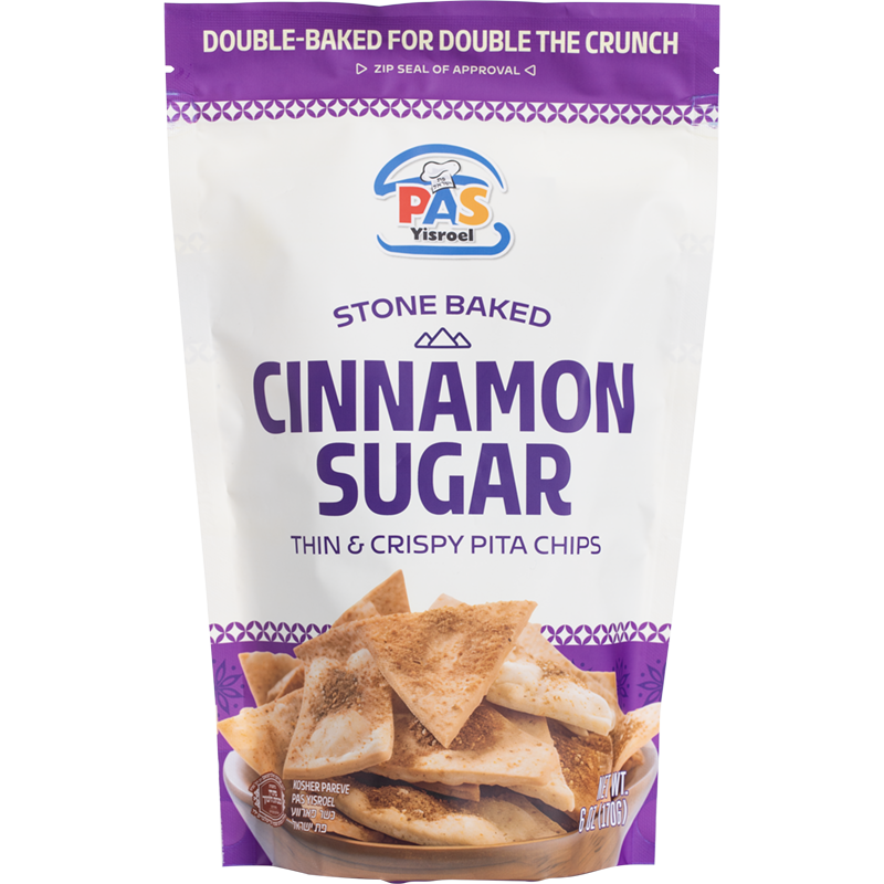 Cinnamon Sugar Thin And Crispy Pita Chips / Pas Yisrael Cinnamon Sugar Pita Chips