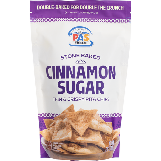 Cinnamon Sugar Thin And Crispy Pita Chips / Pas Yisrael Cinnamon Sugar Pita Chips