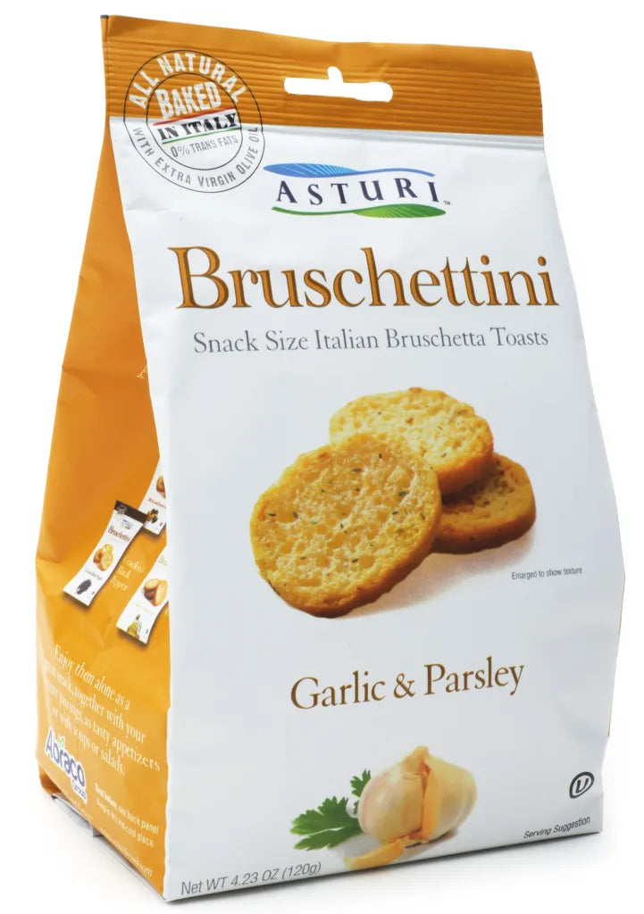 Asturi Bruschettini (Ail & Persil) / Asturi Bruschettini (Garlic & Parsley)