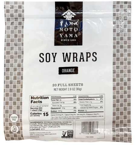 Yamamotoyama® Papier de Soya ( Orange) / Yamamotoyama® Soy Paper (Orange)