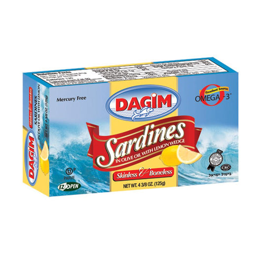 Dagim® Sardines a l'huile d'olive avec citron  / Dagim® Sardines in olive oil with lemon wedge