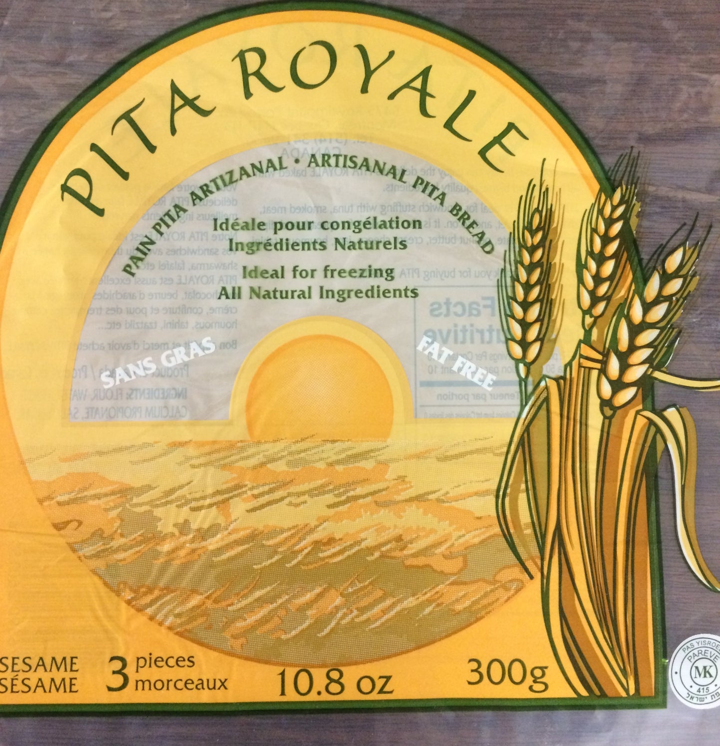 Pita Royale® Pain Pita Sésame / Pita Royale® Sesame Pita Bread