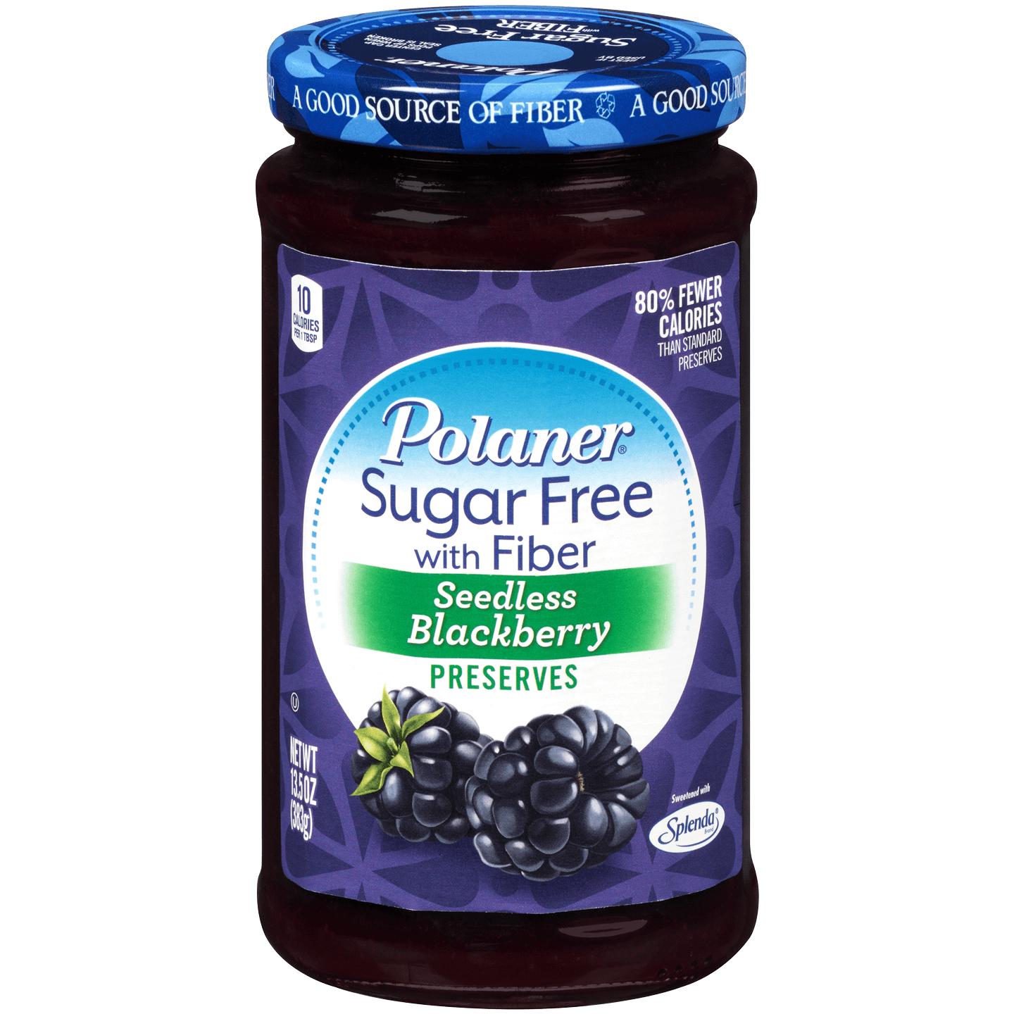 Polaner® Confiture de Mûres sans Pépins (sans Sucre, avec Fibre)  / Polaner® Seedless Blackberry Preserve (Sugar Free, with Fiber)