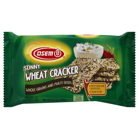 Osem® Craquelin de Blé Ensoleillé avec Flocons d'Avoine et Graines Multiples / Osem® Sunny Wheat Crackers with Oat Flakes and Multi Seeds