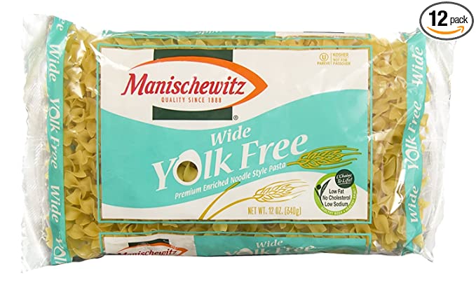 Manischewitz® Nouilles aux Oeufs Gros (sans jaune d'oeuf) / Manischewitz® Wide Egg Noodles (yolk free)